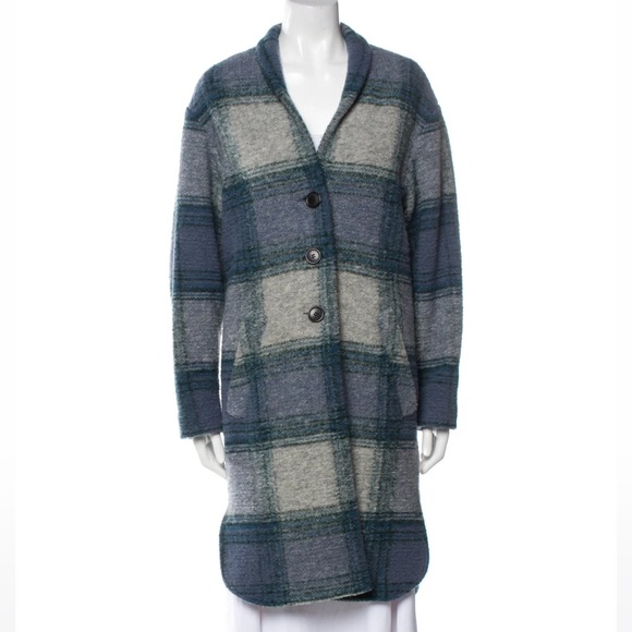 Isabel Marant blue Gabriel coat, size FR 38, cult favourite two years ago - Picture 1 of 8